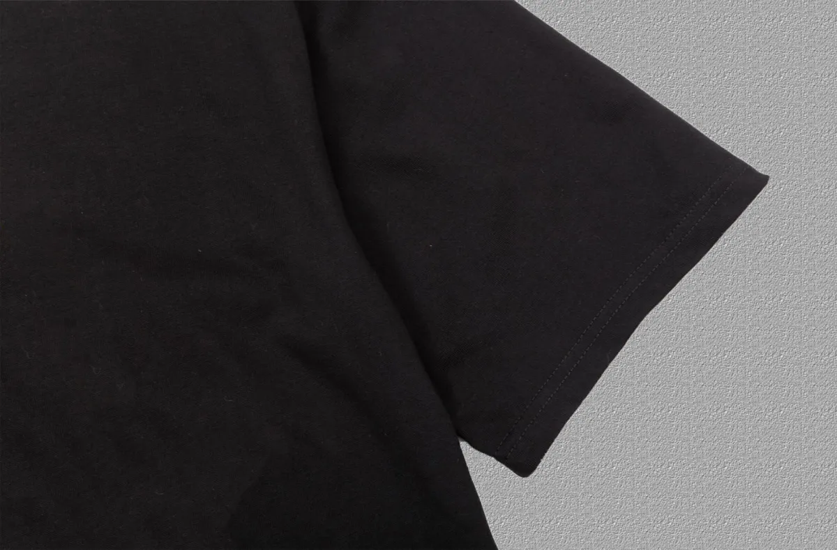 P80✨🔥 BALENCIAGA Paris lettering printed short-sleeved T-shirt, custom-woven and dyed 280g combed cotton heavyweight fabric, zero color difference in thread, perfect details, different from the current version on the market, welcome to compare, Same Style for men and women, must-sell in the picture above Color: White Black Size: 1 2 3 4